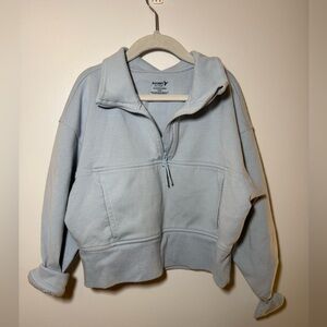 Old Navy Light Blue Kids Half-Zip Sweatshirt